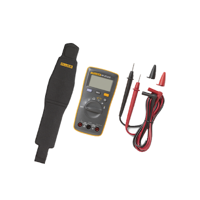 Multímetro Digital de Tamaño Compacto, Para Medición de Corriente y Tensión, Uso con Voltaje Máximo de 600 V, Pantalla LED Retroiluminada