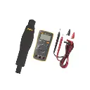 Multímetro Digital de Tamaño Compacto, Para Medición de Corriente y Tensión, Uso con Voltaje Máximo de 600 V, Pantalla LED Retroiluminada