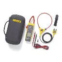 Pinza Amperimétrica de Corriente CC/CA de Verdadero Valor Eficaz con iFlex CAT III 1500 V. Ideal para Sistemas Solares, Eólicos, Baterías, Inversor, etc.