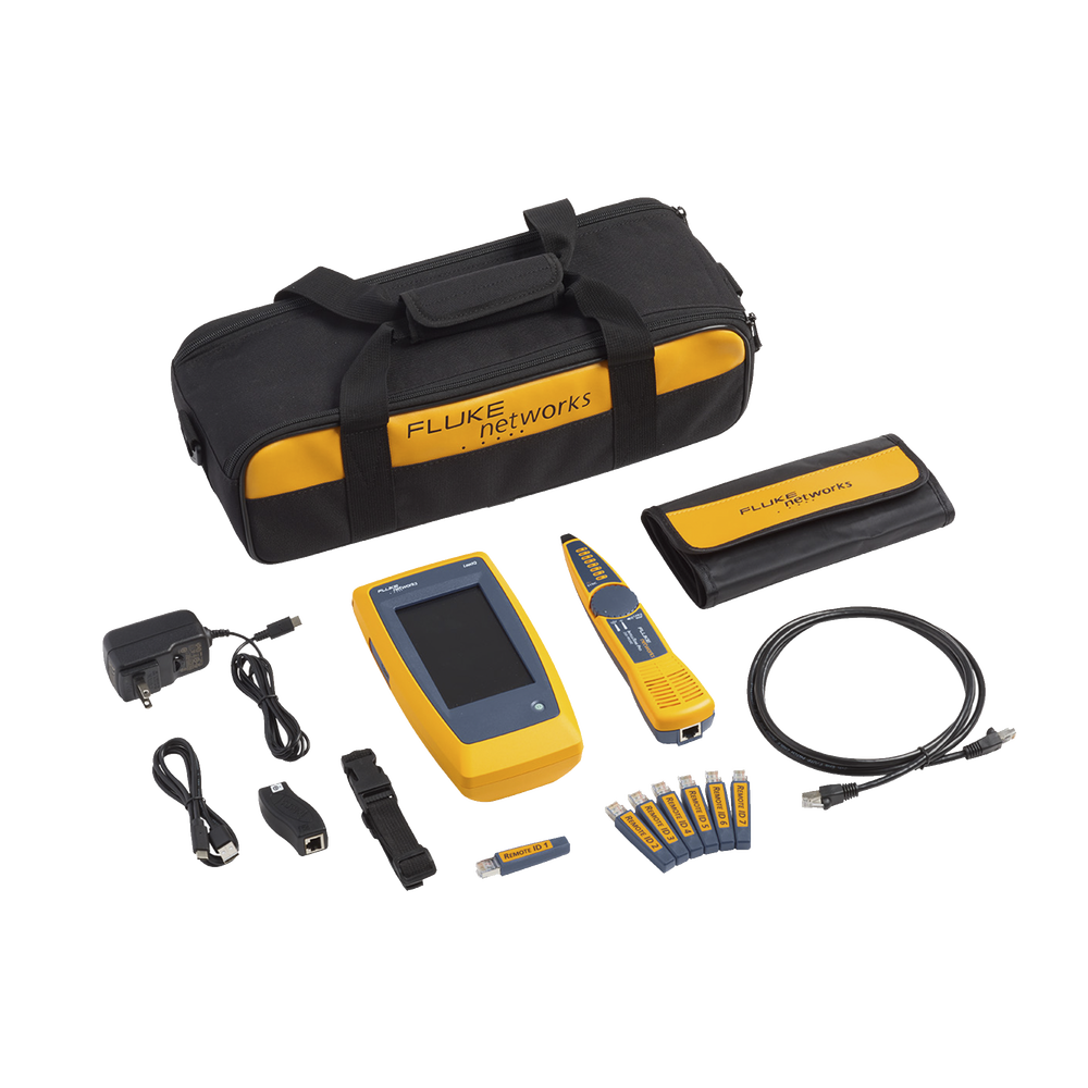 Kit Avanzado de Calificador de Red LinkIQ, Para Verificar Rendimiento de Cableado Hasta 10Gbps Basado en Frecuencia, con Pantalla Multitáctil a Color