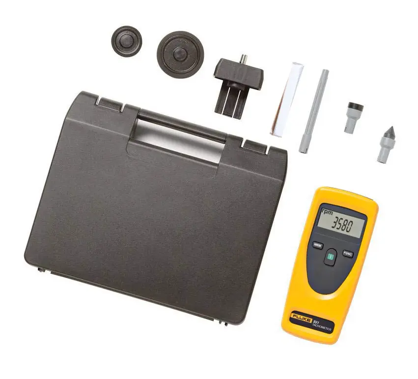 Fluke 931 tacómetro dual por contacto y sin contacto con función de medición de velocidad y revoluciones por minuto (RPM). Código: 