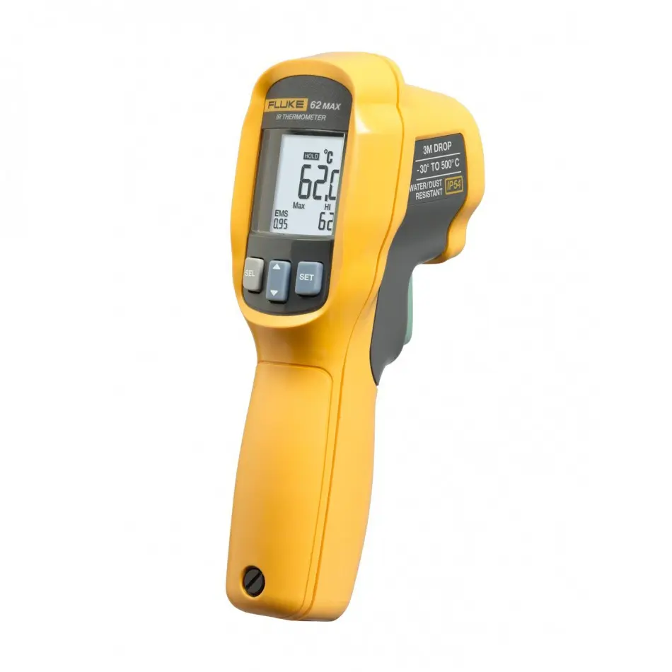 Termómetro digital infrarrojo con apuntador láser, rango de -30 a 500 ºC