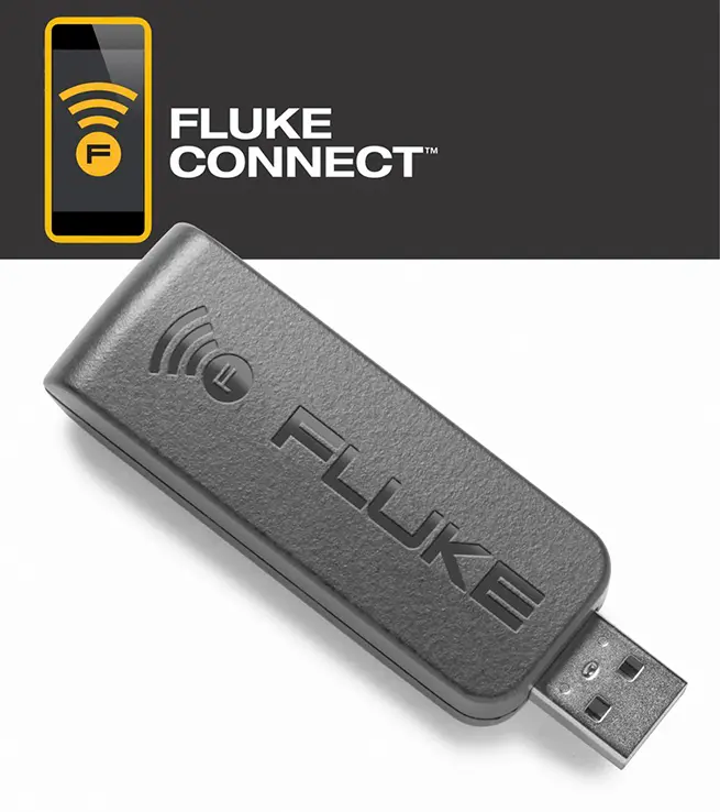 Adaptador inalámbrico USB Fluke Connect para PC. Incluye software SW3000 para pc