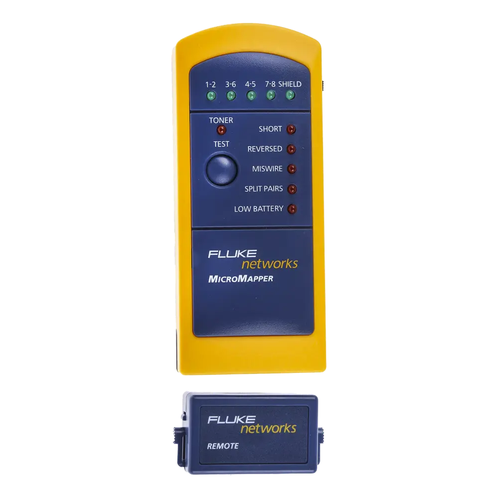Probador de Mapa de Cableado MicroMapper™, para Verificar Rápida y Fácilmente la Integridad del Cableado de Par trenzado de Ethernet