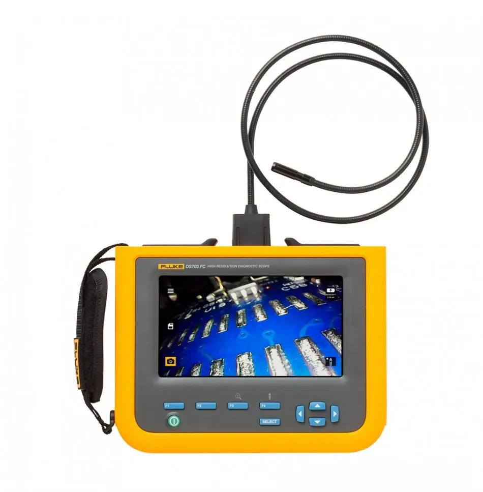 Videoscopios de inspección industrial de alta resolución con conexión inalámbrica Fluke Connect