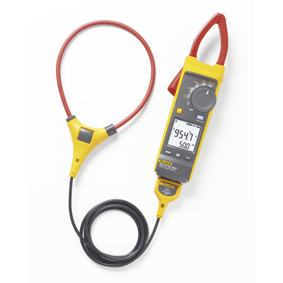 Pinza Amperimétrica de Corriente CC/CA de Verdadero Valor Eficaz con iFlex CAT III 1500 V. Ideal para Sistemas Solares, Eólicos, Baterías, Inversor, etc. - Fluke 393FC