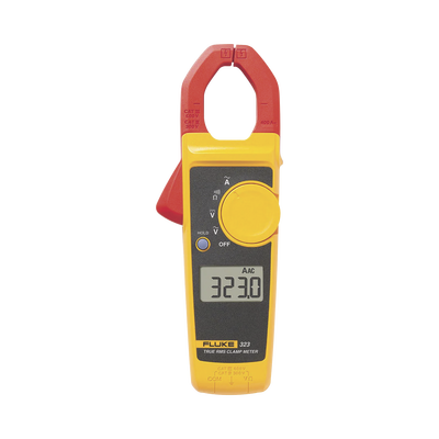 Amperimetro de Gancho de Verdadero Valor Eficaz (True RMS), Medida de Corriente en CA de 400 A y Tensión en CA y CC de 600V - Fluke 323