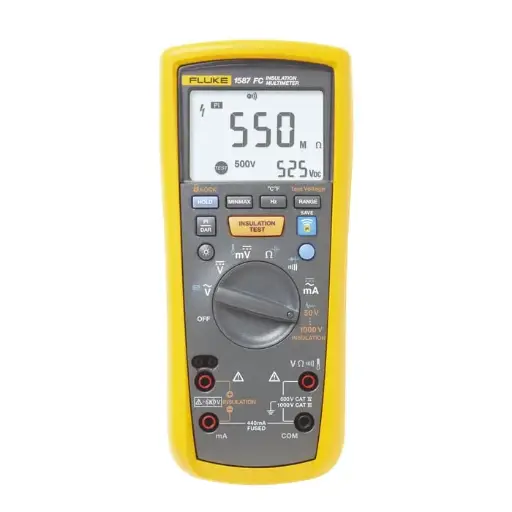 [FLUKE-1587FC] Multímetro de Aislamiento 0.01 MΩ - 2GΩ . Prueba de 50V - 1000V. Compatible con FLUKE CONNECT
