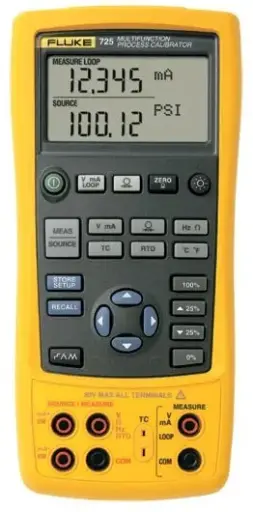 [FLUKE-725 US] Calibrador Multifunción para medir y generar mA, Voltios, Temperatura (RTD y termopares), Frecuencia, Ohmios y Presión (módulos de presión opcionales) FLUKE-725 US