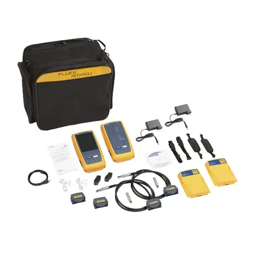 [DSX2-8000INT] Certificador DSX-8000 para Cable de Cobre Cat5e, Cat6, Cat6A y Cat8, Precisión de Nivel VI/2G (2 GHz), Con WiFi Integrado y Pantalla LCD de 5.7 in, Versión Internacional